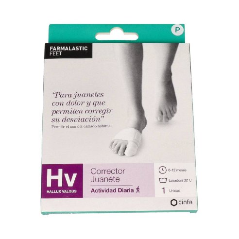 CORRECTOR JUANETES HALLUX VALGUS FARMALASTIC GEL DE SILICONA T- PEQ