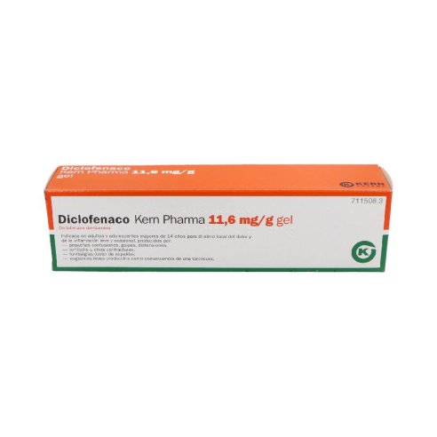 DICLOFENACO KERN PHARMA 11.6 MG/G GEL TOPICO 100 G