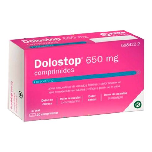 DOLOSTOP EFG 650 MG 20 COMPRIMIDOS