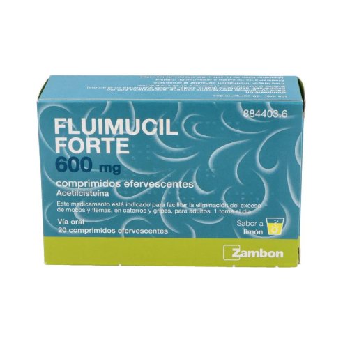 FLUMIL FORTE 600 MG 20 COMPRIMIDOS EFERVESCENTES