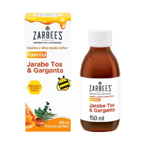 ZARBEES JARABE FAMILIA TOS Y GARGANTA  1 FRASCO 150 ml