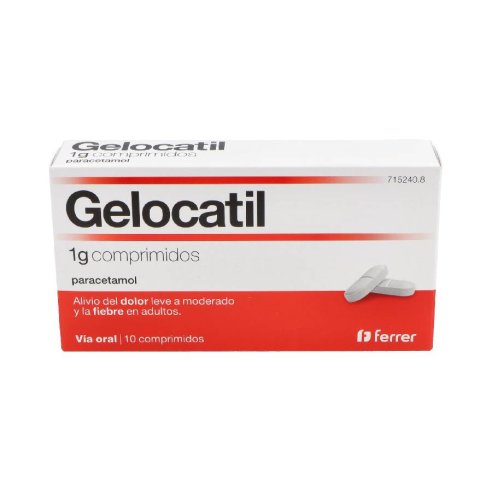 GELOCATIL 1 G 10 COMPRIMIDOS (TIRAS)