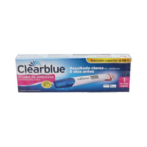 CLEARBLUE PRUEBA DE EMBARAZO ULTRATEMPRANA DIGITAL  1 PRUEBA