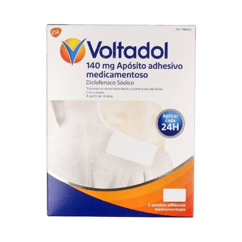 VOLTADOL 140 mg 5 APOSITOS ADHESIVOS MEDICAMENTOSOS