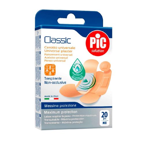 PIC CLASSIC CON BACTERICIDA APOSITO ADHESIVO SURTIDO  20 U