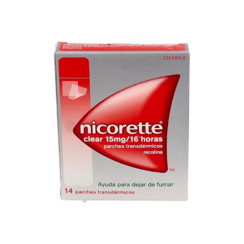 NICORETTE CLEAR 15 MG/16 H 14 PARCHES...