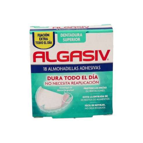 ALGASIV ALMOHADILLAS ADHESIVAS PROTESIS 18 U...