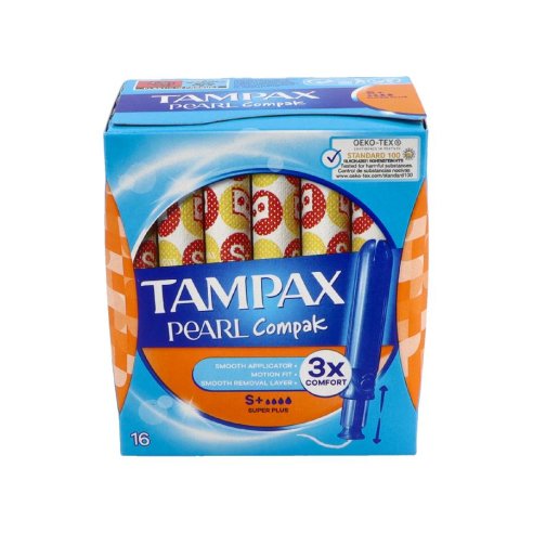 TAMPONES TAMPAX COMPAK PEARL SUPER PLUS 16 U