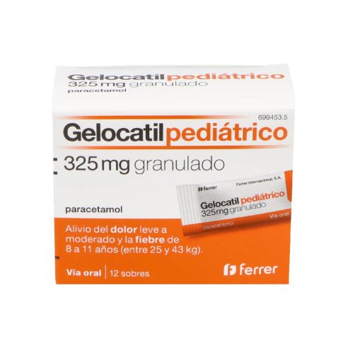 GELOCATIL 325 MG 12 SOBRES GRANULADO