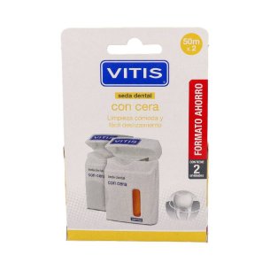 SEDA DENTAL CON CERA DUPLO VITIS 2 X 50 M