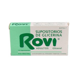 SUPOSITORIOS GLICERINA ROVI 0.96 G 12 SUPOSITORIOS ADULTOS