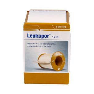 ESPARADRAPO HIPOALERGICO LEUKOPOR PAPEL  5 X 5 CM