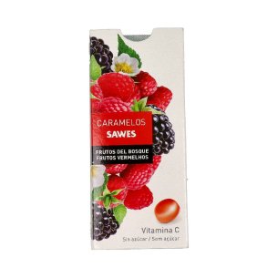 SAWES CARAMELOS BLISTER SIN AZUCAR  FRUTOS DEL BOSQUE 22 G