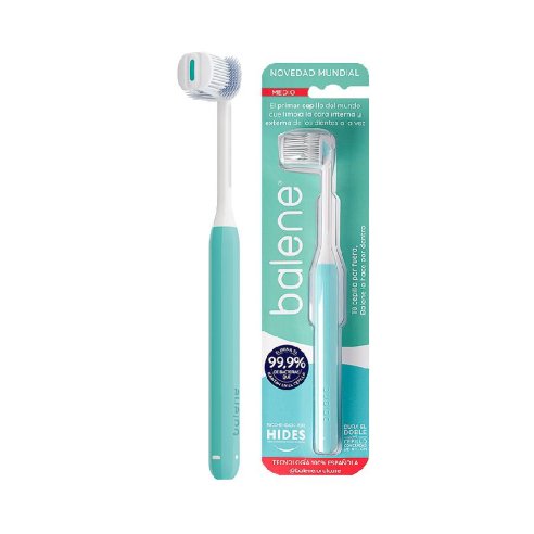CEPILLO DENTAL ADULTO BALENE 1 UNIDAD MEDIO...