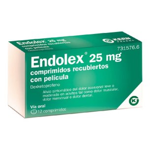 ENDOLEX 25 mg 12 COMPRIMIDOS