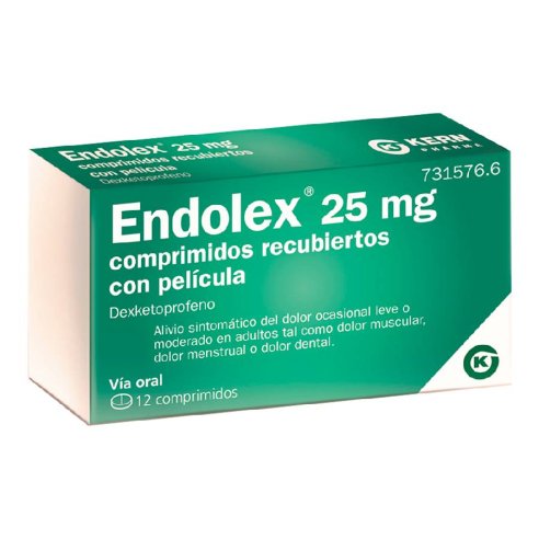 ENDOLEX 25 mg 12 COMPRIMIDOS