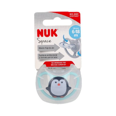 CHUPETE SILICONA NUK SPACE 6-18 M 1 U