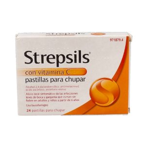 STREPSILS CON VITAMINA C 24 PASTILLAS