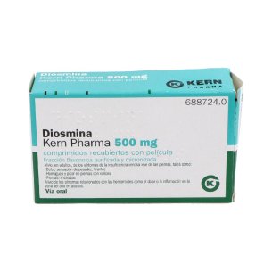 DIOSMINA KERN PHARMA 500 MG 30 COMPRIMIDOS RECUBIERTOS