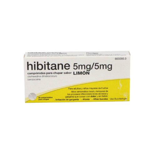 HIBITANE FORTE 20 COMPR DISOLU ORAL SABOR LIMON