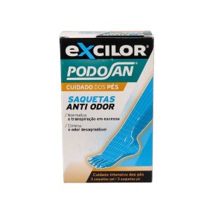 PODOSAN DESODORANTE PIES GEL POLVO 3 SOBRES