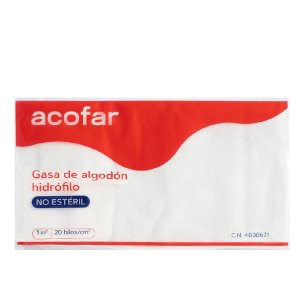 GASA ALGODON HIDROFILO NO ESTERIL ACOFARMA 1M2