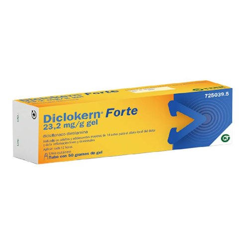 DICLOKERN FORTE 23.2 MG/G GEL TOPICO 50 G