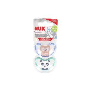 CHUPETE SILICONA NUK SPACE 2 UNIDADES 18-36 MESES NIÑA