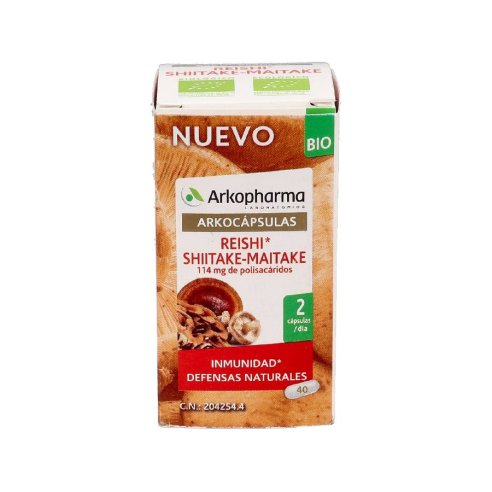 ARKOCAPSULAS REISHI SHIITAKE MAITAKE BIO  40...