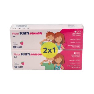 FLUOR KIN JUNIOR GEL FRESA 75 ML 2X1