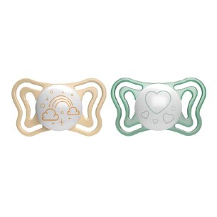 CHUPETE SILICONA CHICCO PHYSIOFORMA LIGHT LUMINOSO 2 - 6...