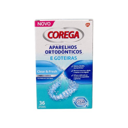 COREGA ORTODONCIAS & FERULAS  36 TABLETAS...