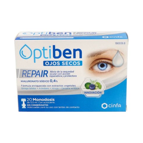 OPTIBEN OJOS SECOS REPAIR  20 MONODOSIS