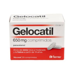 GELOCATIL 650 mg 20 COMPRIMIDOS