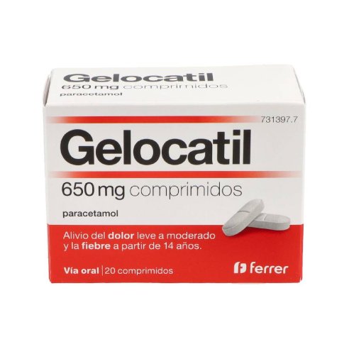 GELOCATIL 650 mg 20 COMPRIMIDOS