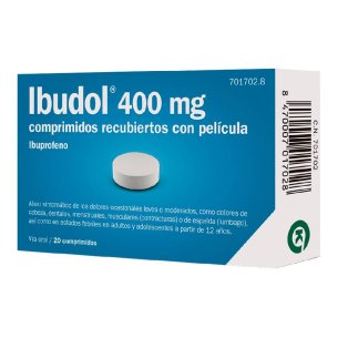 IBUDOL 400 MG 20 COMPRIMIDOS RECUBIERTOS