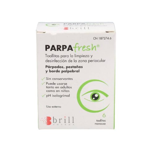 PARPAFRESH TOALLITAS LIMPIEZA PARPADOS  6...