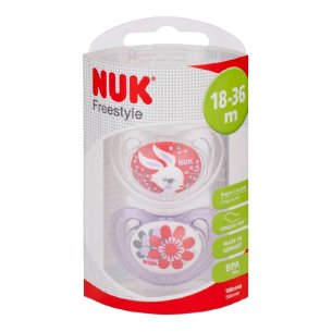 CHUPETE SILICONA NUKETE FREESTYLE T- 3  2 CHUPETES