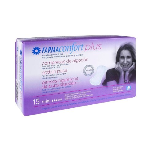 FARMACONFORT PLUS COMPRESAS DE ALGODON  MINI 20...