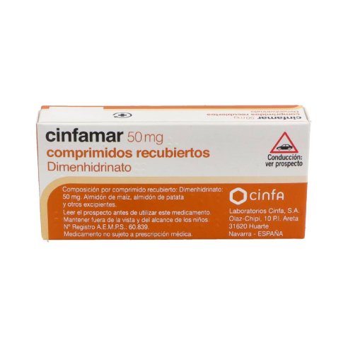 CINFAMAR 50 MG 10 COMPRIMIDOS RECUBIERTOS