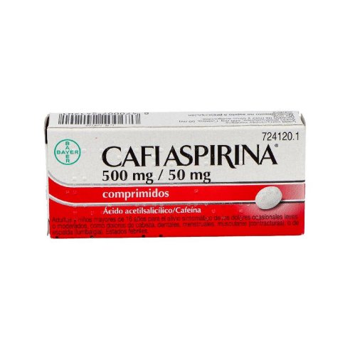 CAFIASPIRINA 500/50 MG 20 COMPRIMIDOS