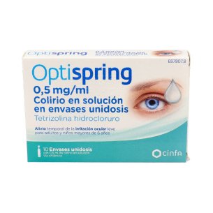 OPTISPRING 0.05 COLIRIO 10 MONODOSIS SOLUCION 0.5 ML