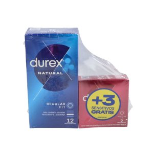 DUREX NATURAL PLUS  DUREX SENSITIVO CONFORT PRESERVATIVOS...