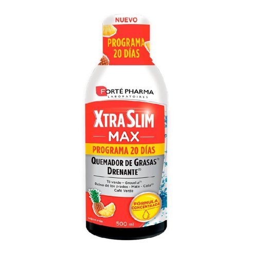XTRASLIM MAX  1 FRASCO 500 ml SABOR PIÑA