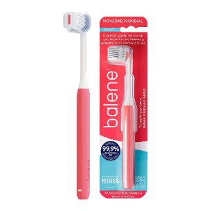 CEPILLO DENTAL ADULTO BALENE 1 UNIDAD SUAVE COLOR CORAL
