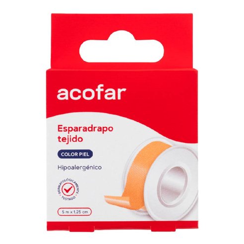 ESPARADRAPO ACOFAR TEJIDO COLOR PIEL 5 X 1.5 CM