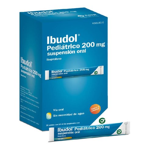 IBUDOL PEDIATRICO 200 MG 20 SOBRES SUSPENSION ORAL