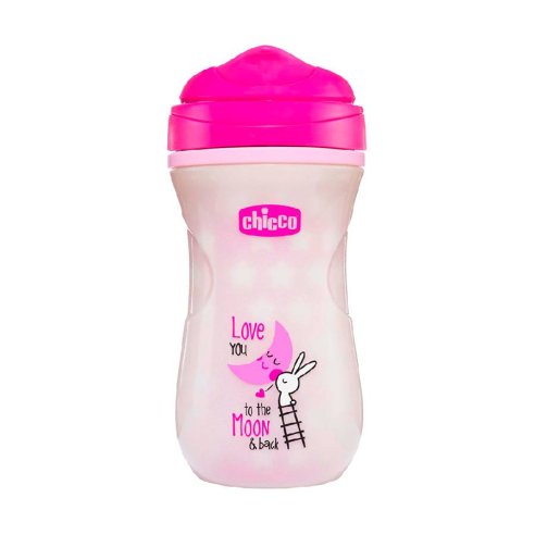 VASO LUMINOSO CHICCO SHINY 1 UNIDAD COLOR ROSA