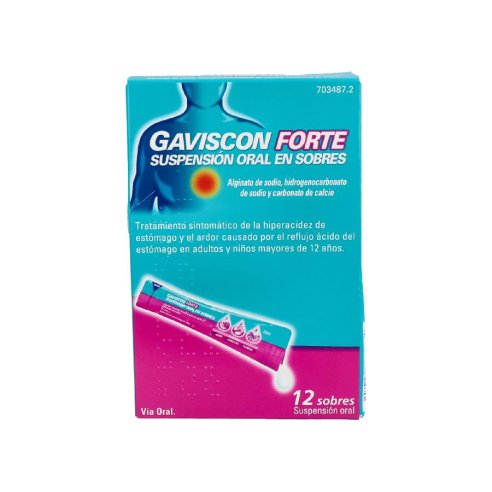 GAVISCON FORTE 12 SOBRES 10 ML SUSPENSION ORAL