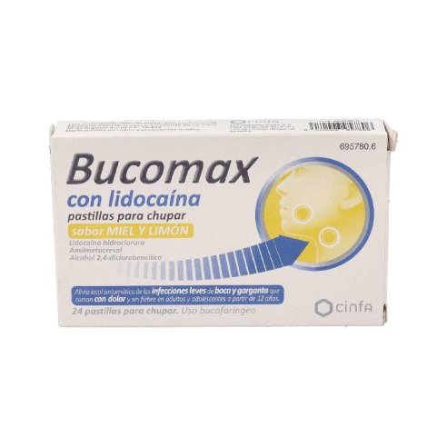 BUCOMAX LIDOCAINA 24 PASTILLAS PARA CHUPAR LIMON